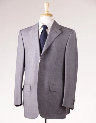 D'Avenza Medium Gray Subtle-Woven Super 130s Wool Sport Coat 42R (Eu 52) NWT - Image 1 of 4
