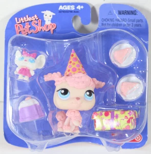 2005 Littlest Pet Shop TARGET EXCLUSIVE PINK FRENCH POODLE BIRTHDAY Toy NEW NIP - Picture 1 of 5