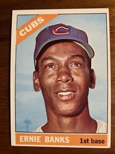 1966 Topps Ernie Banks Chicago Cubs #110 Baseball Card 