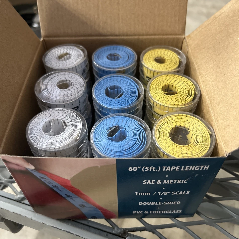 BULK LOT 36 pcs Soft Fabric Cloth Tape Measure 60" 150cm Dual Sided SAE & Metric - Image 1 of 2