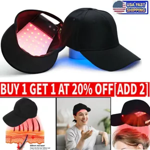 Red Light Therapy Cap LED Infrared Laser Hair Growth Hat Helmet Loss Treatment - Picture 1 of 16