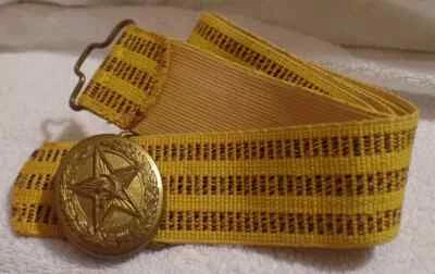 g Vintage Parade Army USSR BELT & Russian Star Buckle Military of OFFICER 4829 - Image 1 of 4