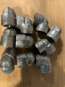 Lot of 10 Pcs New 1/4" Forged 316 Stainless Socket Weld 90° Elbow Fittings, 3M - Picture 1 of 5