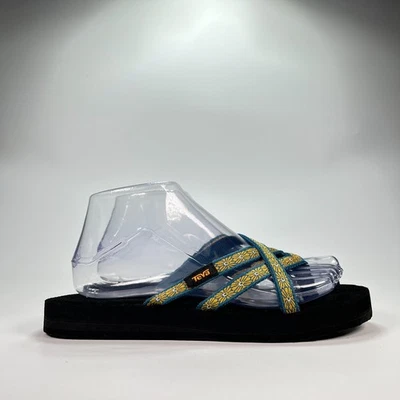 Teva Olowahu Black Flower Loom Comfortable Summer Sandals 6840 Women's Size 7 - Image 1 of 4