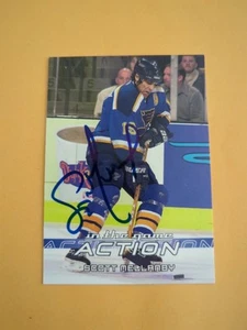 Scott Mellanby Signed St. Louis Blues Card - Picture 1 of 2
