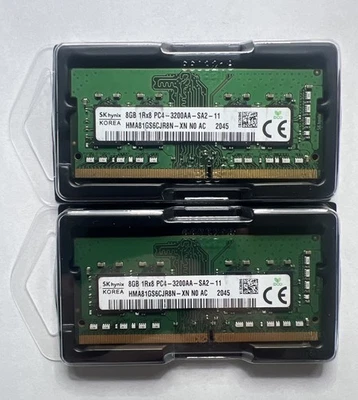 16GB (2x8GB) Hynix DDR4 3200MHZ HMA81GS6CJR8N -XN Laptop Memory RAM - Image 1 of 3