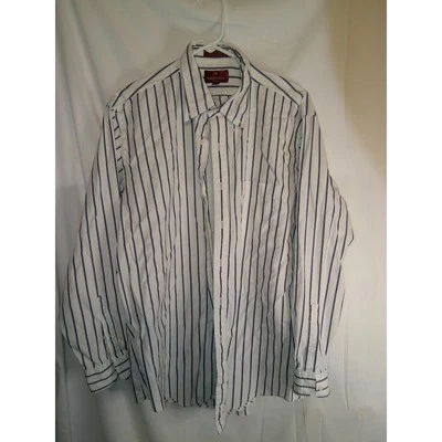 Nordstrom Menswear Striped Button Down Dress Shirt Long Sleeve 17-34 - Image 1 of 3