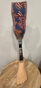 Gruppo Protesi Gambe Bulldog Sotto Ginocchio - Misura Piede 29L - Fibra di Carbonio - Foto 1 di 14