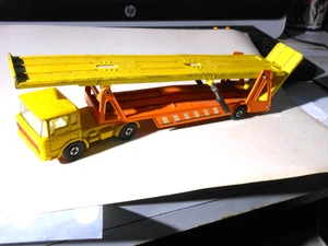 Vintage 1970-71 Matchbox Lesney Super Kings K-11 DAF Car Transporter Inghilterra - Foto 1 di 4