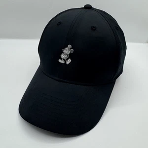 Disney Parks Mickey Mouse Nike Dri Fit Black Adult Unisex Strap Hat Excellent - Picture 1 of 9