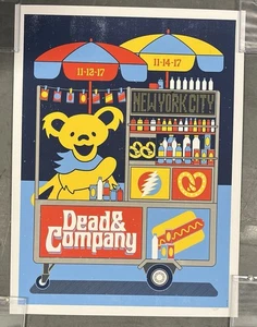 RARE DEAD & CO 11/2017 NEW YORK CITY VENDOR CONCERT POSTER LE #/500 - Picture 1 of 2