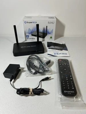 SuperBox S6 Pro Smart Media Player Android 12 TV Box 4 GB Ram 32 GB Rom 6K READ - Image 1 of 4
