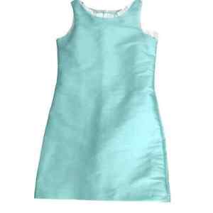Funtasia Too Teal A Line Sleeveless Dress With White Ruffle Size 16 New With Tag