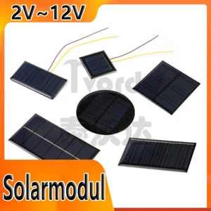 Módulo Solar Panel Solar 2V 3V 5V 5.5V 6V 9V 10V 12V Célula Solar Módulo Fotovoltaico - Imagen 1 de 29