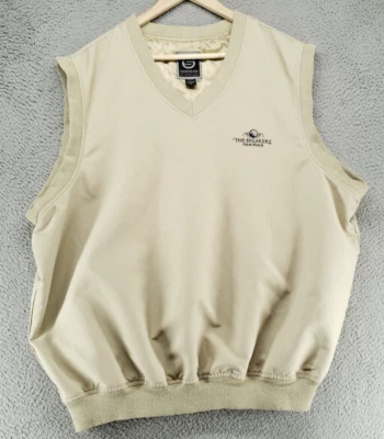 SUNDERLAND of SCOTLAND Golf Classic Mens L Pullover V Neck Windbreak Vest Beige - Image 1 of 4