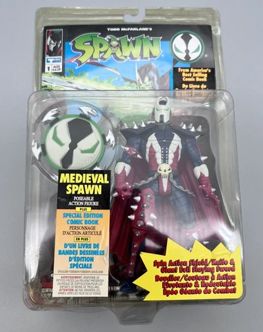 Spawn Medieval Spawn Canadian Release French/English 1994 Sealed  Todd Toys Cover