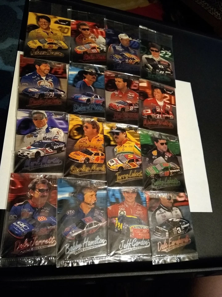 New In Package 1997 Fleer Ultra NASCAR 16 CARD SET Shoney's   - Image 1 of 1