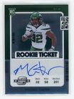 2021 Contenders Optic Michael Carter Rookie Ticket On Card Auto RB