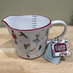 Christmas Nutcracker Ballet Ceramic Large Measuring Cup Jug NEW - Picture 1 of 5