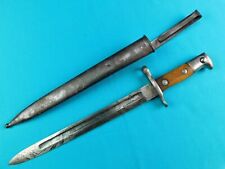 US WW1 Antique Krag Rifle Bayonet Fighting Knife w/ Scabbard
