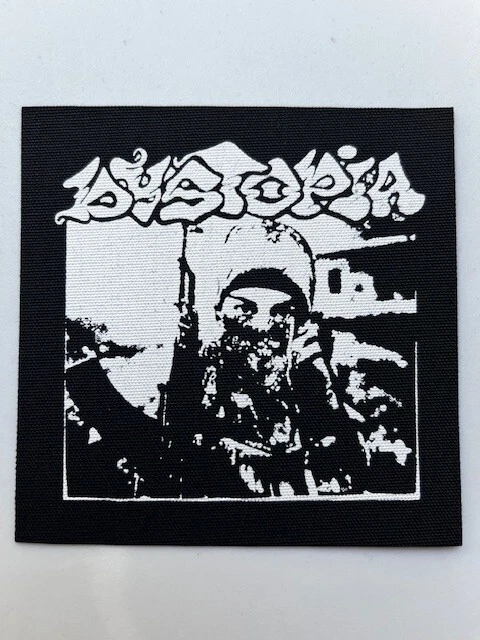 Dystopia Cloth Patch Sew On Badge Punk Rock  4" X 4" (CP360) - Image 1 of 1