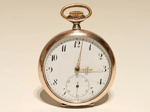 ANTIQUE RARE WORK PRIZE TWO TONE SILVER 800 GERMANY MEN'S POCKET WATCH"JUNGHANS" - Picture 1 of 18