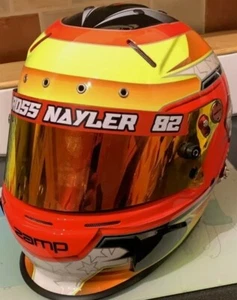 VISOR STRIPS HELMET RACING CUSTOM ANY 3 COLOURS 300MM X 2 X 25MM GO CART RACE X - Picture 1 of 12
