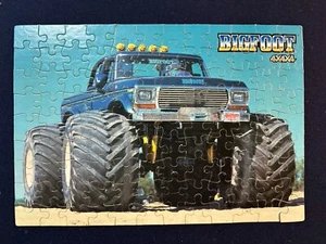 Rompecabezas Bigfoot Monster Truck 1984 de 100 piezas de Milton Bradley completo de colección - Imagen 1 de 11