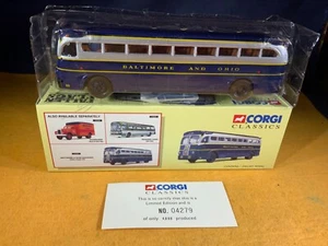 M8-2 CORGI BALTIMORE AND OHIO B&O RAILROAD BUS - #53907 - DIE CAST METAL - Picture 1 of 8