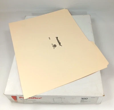 Pendaflex EN203Top Tab File Guides Blank 1/3 Tab 18 Point Manila Letter 100/Box - Image 1 of 4