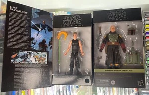HASBRO STAR WARS BLACK SERIES LOT  LUKE SKYWALKER & YSALAMIRI 50th & BOBA FETT - Picture 1 of 7