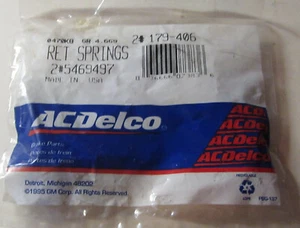 (2) NOS New AC Delco #179-406 / GM # 5469497 Brake Shoe Return Spring 1979-89 GM - Bild 1 von 2