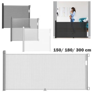 Treppenschutzrollo Absperrgitter Ausziehbar 0-300cm Türschutzgitter Baby Hunde - Bild 1 von 17