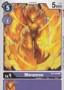 JUEGO DE CARTAS BANDAI DIGIMON - MERAMON BT3-083 C - PÚRPURA - Imagen 1 de 2