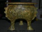 10 "China Bronze Ware Dynasty Beast Pattern 3 Legs Ruchergef Ruchergef