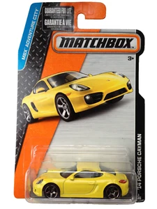 Matchbox 2014 Porsche Cayman - yellow - Picture 1 of 1