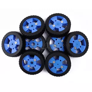 2pcs Rubber Car Tire Toy Wheels Kits Model For Robotic Car Model Toy DIY 47*21mm - Picture 1 of 4