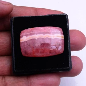 45.70 Cts Natural Rhodochrosite 31mm 21mm Cushion Cabochon Untreated Gemstone - Picture 1 of 7