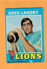 Greg Landry Detroit Lions 1971 Topps #11 Rookie RC UMass Minutemen 1E