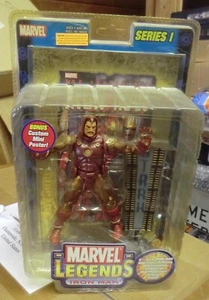 MARVEL LEGENDS GOLD IRON MAN LÁMINA DE ORO DOBLE VARIANTE SIN USAR SERIE I - Imagen 1 de 7