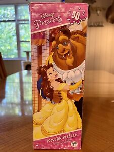 Jigsaw puzzle "Beauty & The Beast" Disney tower puzzle 5 x 18.8" ages 6+ 50 pcs