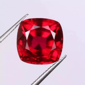 Red Ruby Blood 5.70 Ct. Square Cut Mozambique Amazing RARE Loose Gemstone - Picture 1 of 6