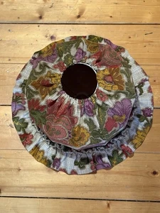 Alter Lampenschirm Blumen florales Muster Ca. 23cm Hoch - Bild 1 von 5