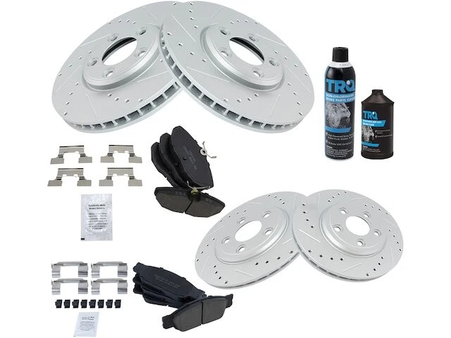 前后制动垫和转子套件适用于 2000 - 2002 捷豹 S 型 2001 CZ145MW — 第 1/1 张图片