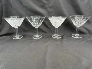 Dansk Karin Organix Martini/Margarita Glasses Scandinavian Design 10oz. Set of 4 - Picture 1 of 15