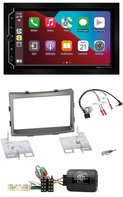 ESX 2DIN DAB USB Lenkrad Bluetooth Autoradio für SSangYong Rodius ab 2013 - Bild 1 von 4