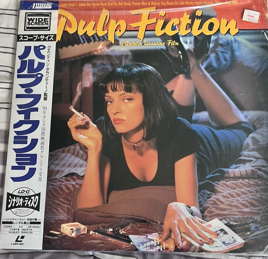 Pulp Fiction (1994)•Japanese Laserdisc•RARE•with obi•original sleeve•Tarantino - Image 1 of 4