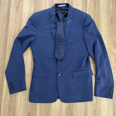 Dior Мужская Blazer 46R темно-синий шерсти эластичной куртки сделано в Италии с CD галстук - Изображение 1 из 4