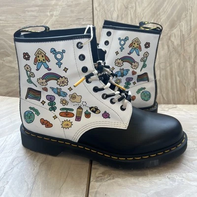 Botas de cuero Dr. Martens 1460 Wednesday Holmes For Pride para hombre  Foto 1 de 4