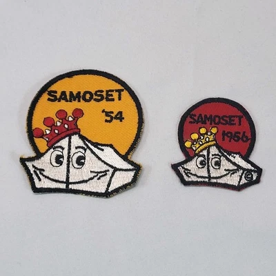 Boy Scout Samoset Council Summer Camp Patches Wisconsin Lot of 2 VTG 1954 1956 - Image 1 of 3